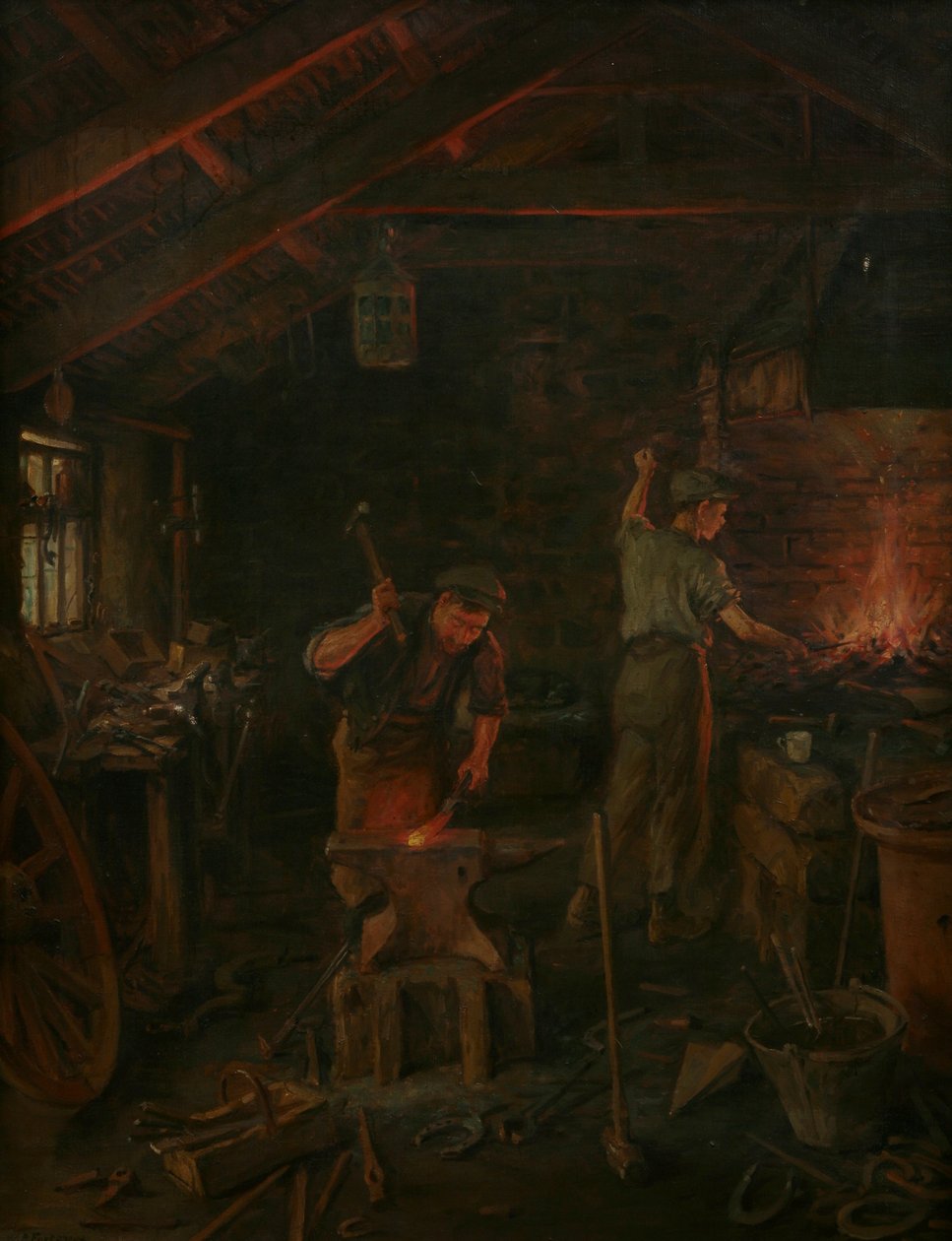 Por martillo y mano todas las artes se mantienen de William Banks Fortescue