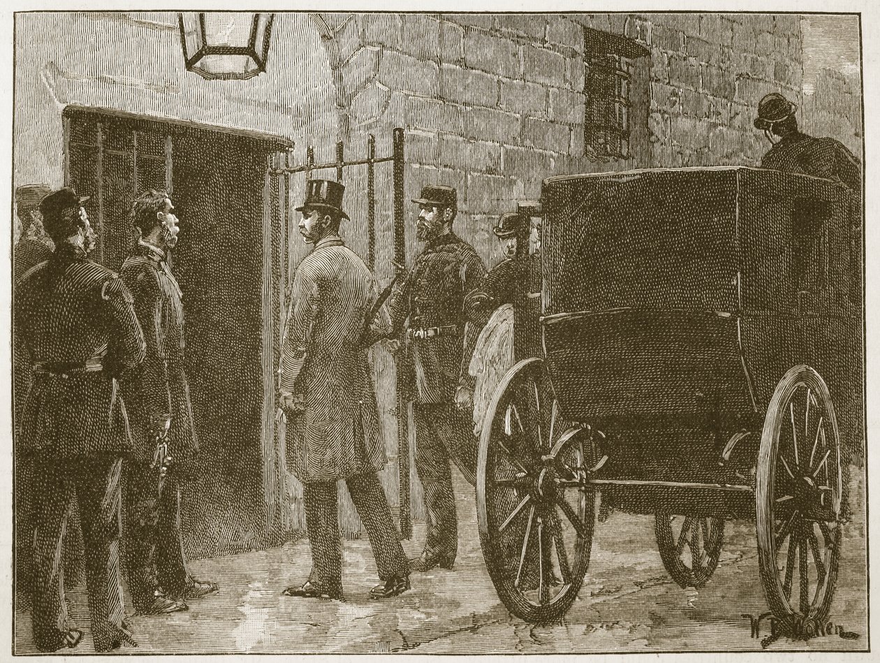 Llegada del Sr. Parnell a la cárcel de Kilmainham, ilustración de 