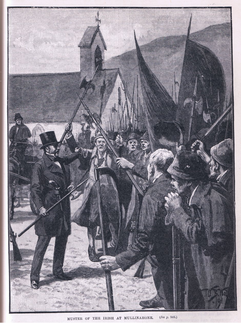 Reunión de los irlandeses en Mullinahone, 1848 d.C. de William Barnes Wollen