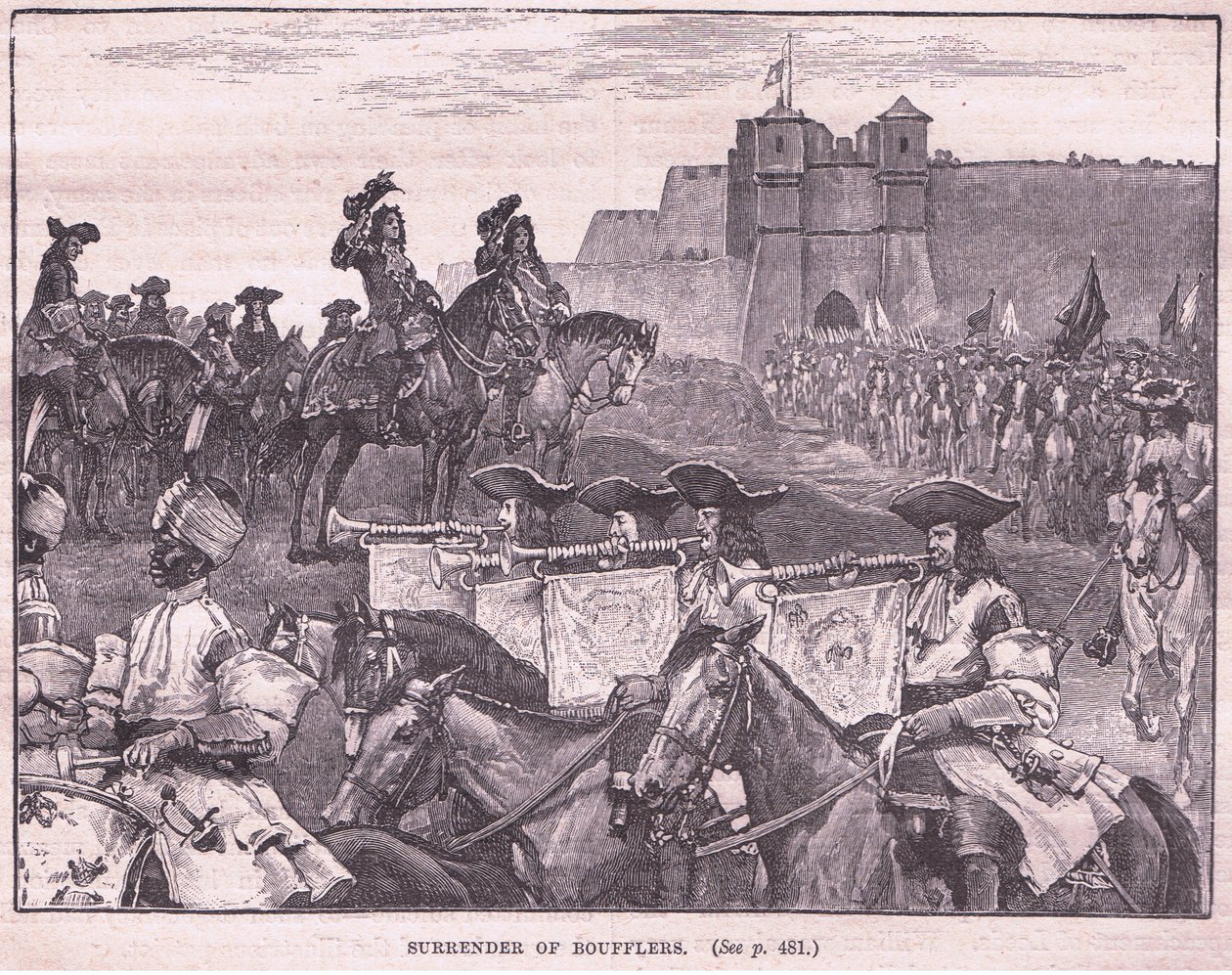 Rendición de los Boufflers en 1695 de William Barnes Wollen