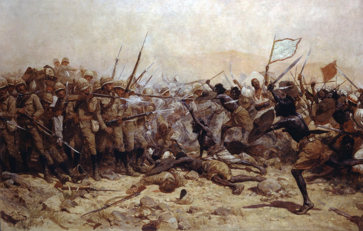 La Batalla de Abu Klea, 17 de enero de 1885, 1896 de William Barnes Wollen