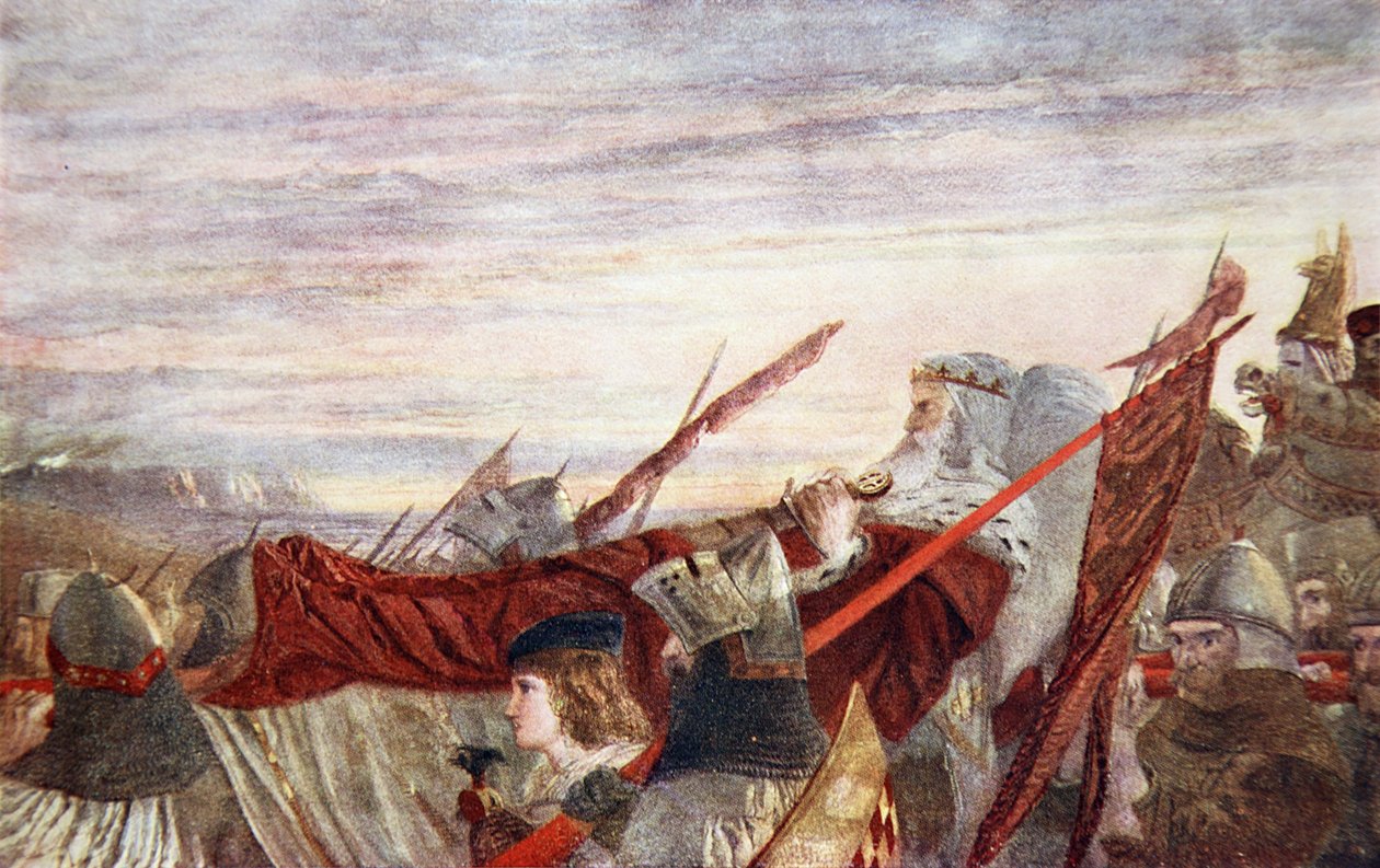 La última marcha de Eduardo I de William Bell Scott