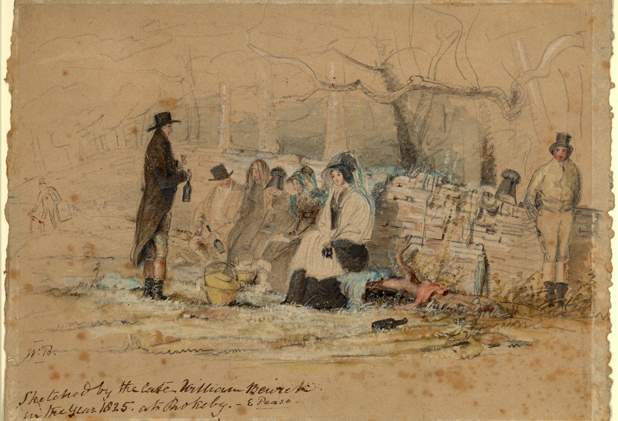 El picnic de Rokeby, 1825 de William Bewick