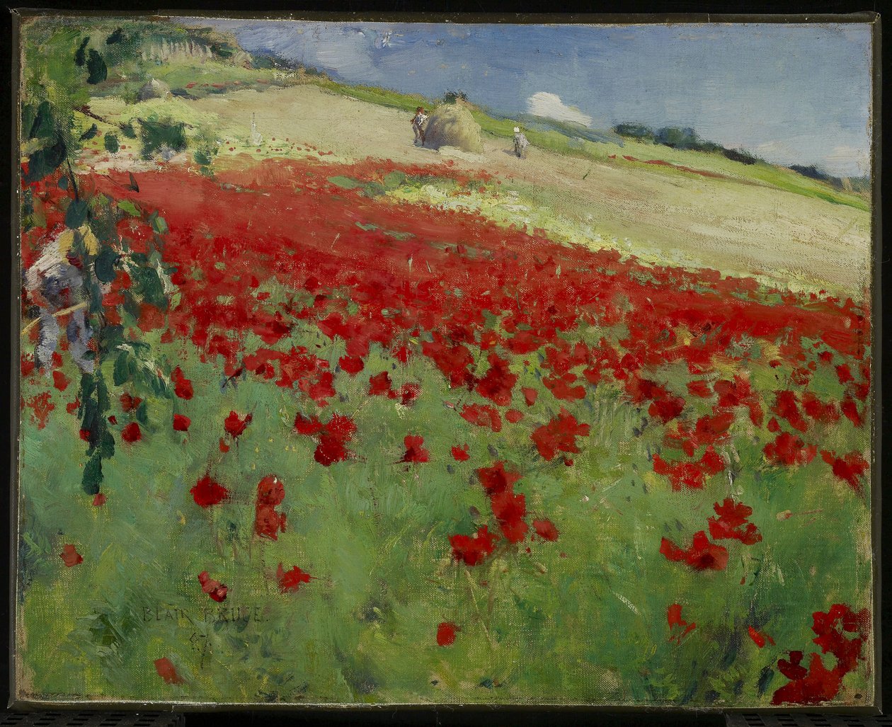 Paisaje con amapolas, 1887 de William Blair Bruce