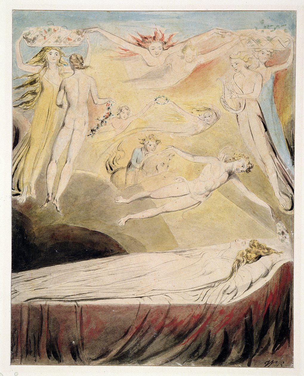 1771 El sueño de la reina Catalina, c.1783-90 de William Blake