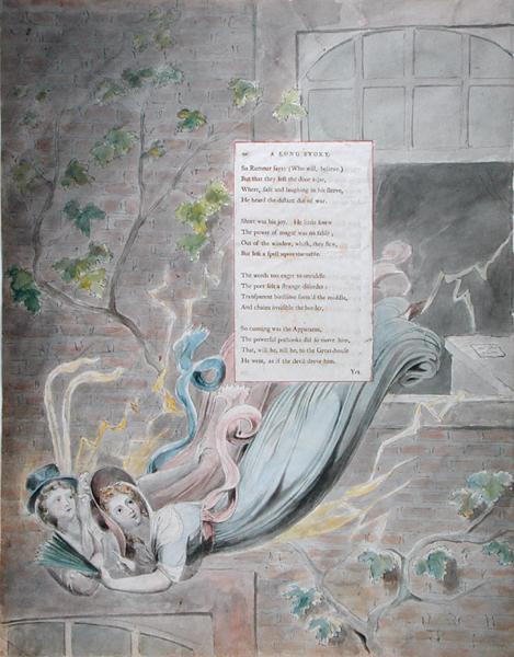 Una Historia Larga, de Los Poemas de Thomas Gray, publicado 1797-98 de William Blake