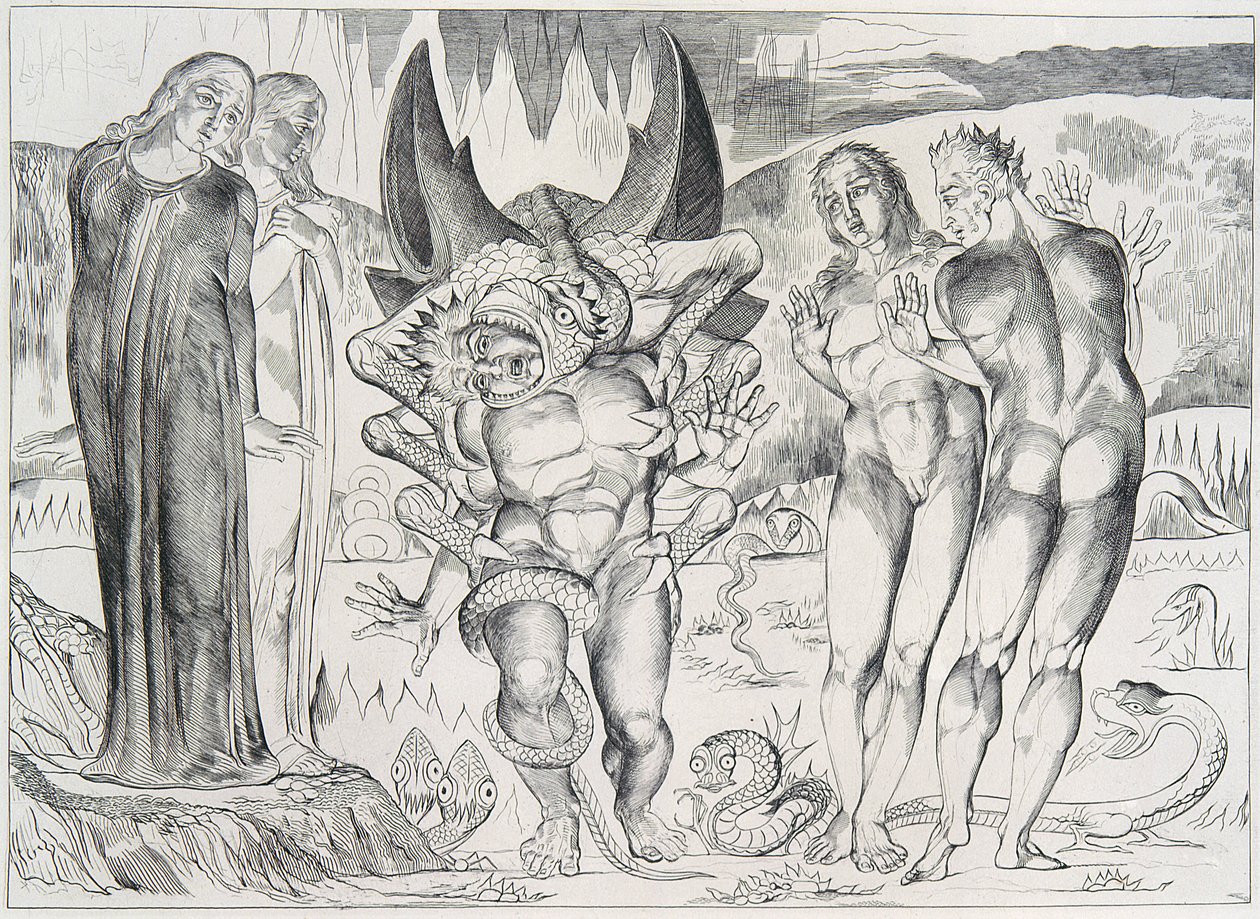 Ilustraciones de Dante de Blake de William Blake