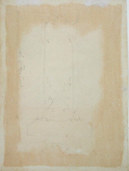 Elevación y Plano de un Monumento, 1819-20 de William Blake
