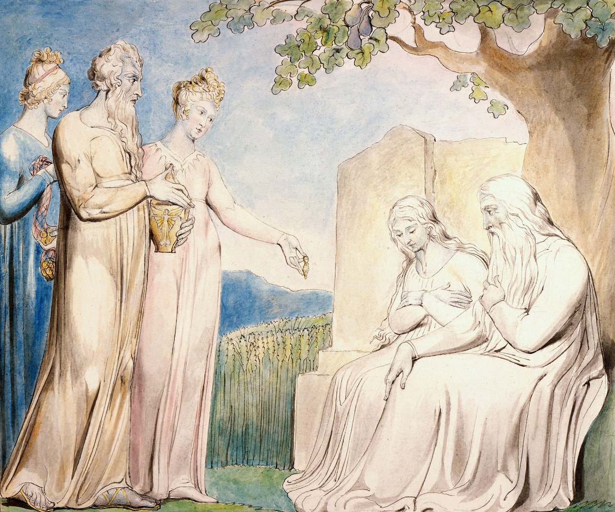 Cada hombre también le dio una pieza de dinero de William Blake