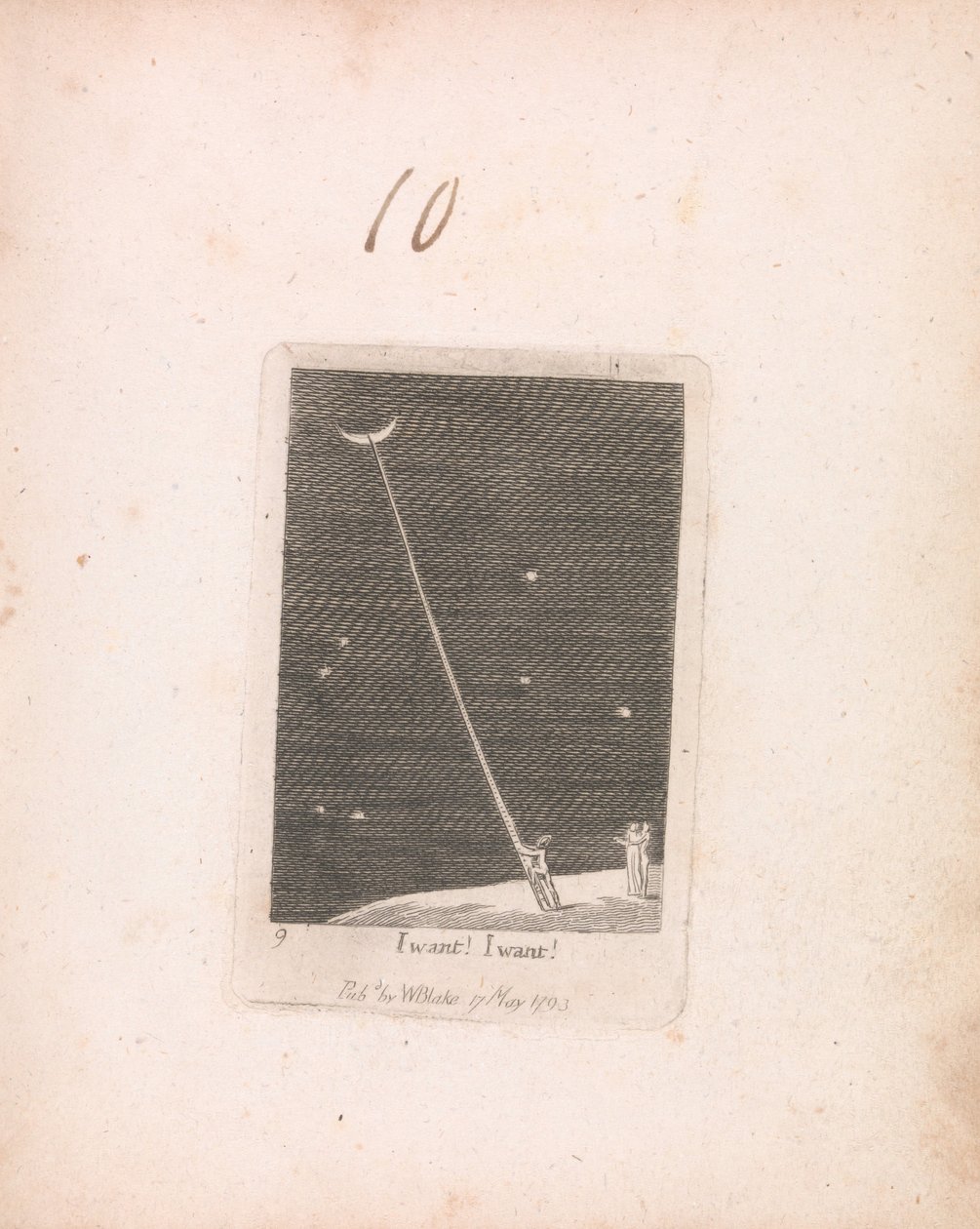 Para Niños. Las Puertas del Paraíso, Placa 11, ¡Quiero! ¡Quiero! de William Blake