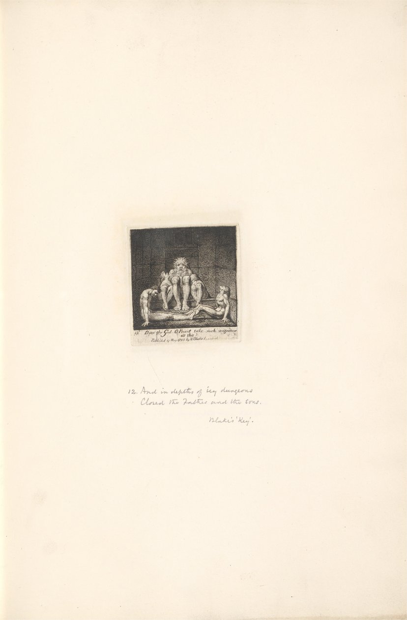 Para los Sexos- Las Puertas del Paraíso, Placa 14, ¿Toma tu Dios O Sacerdote tal venganza? de William Blake