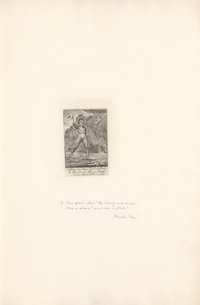 Para los Sexos- Las Puertas del Paraíso, Placa 9, ¡Ay! de William Blake