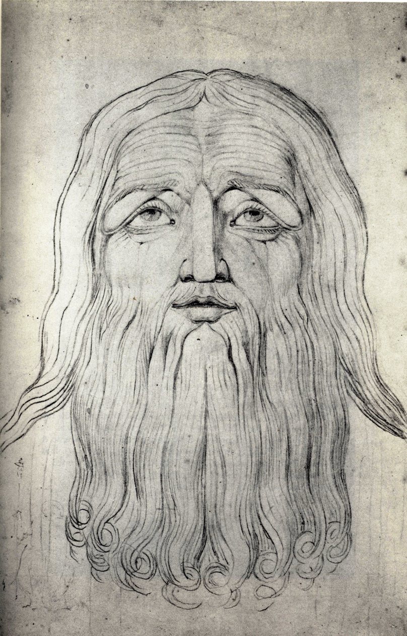 Cabeza de Job de William Blake