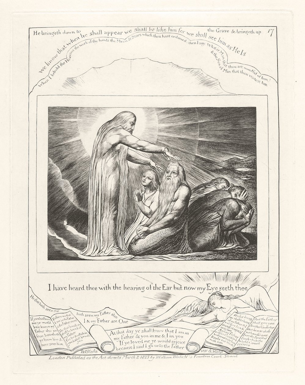Te había oído con el oído, pero ahora mi ojo te ve, 1825 de William Blake