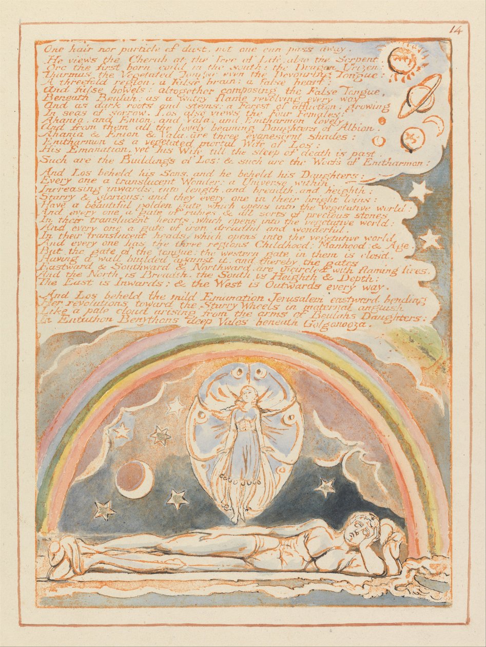 Jerusalén, Placa 14 de William Blake