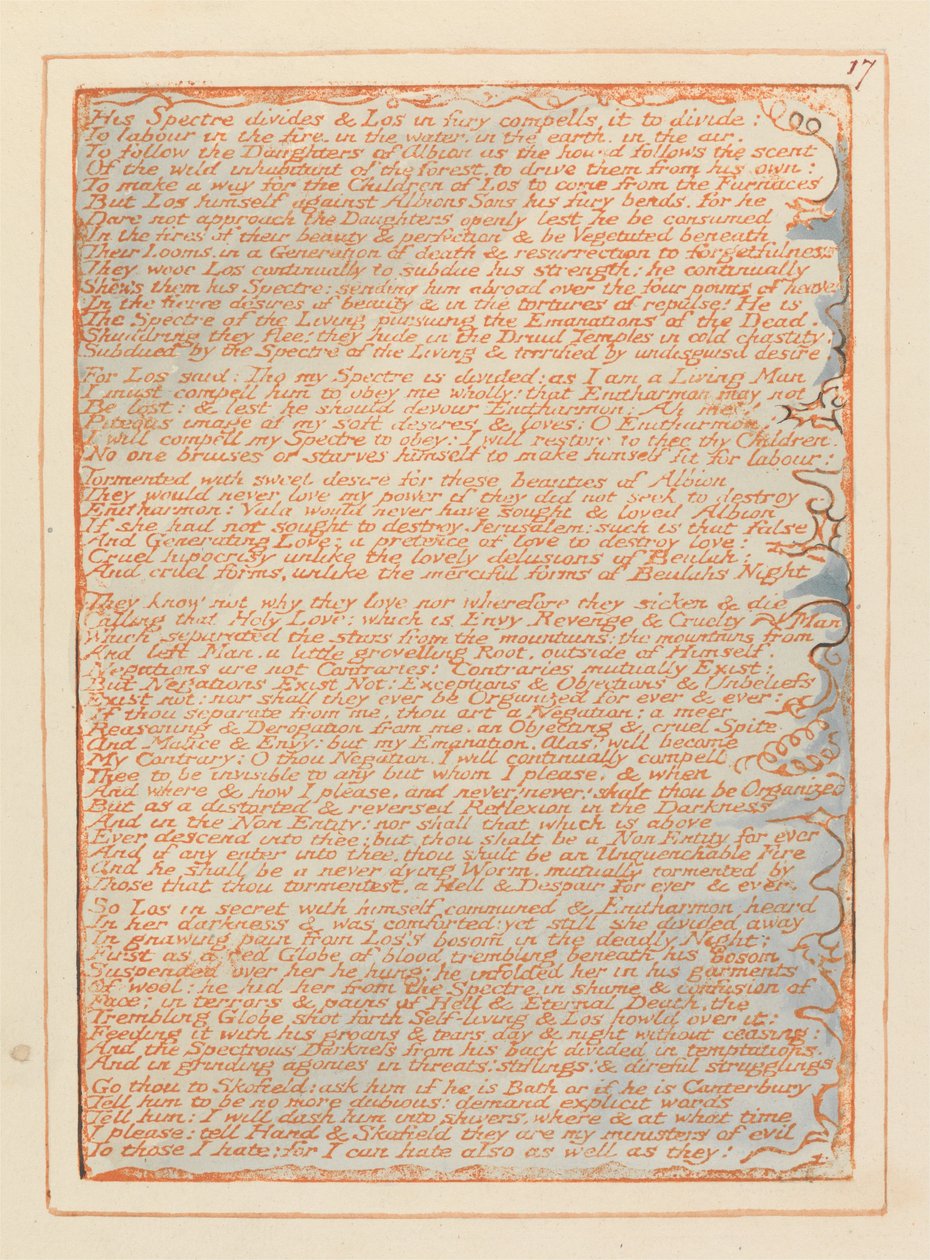 Jerusalén, Placa 17 de William Blake