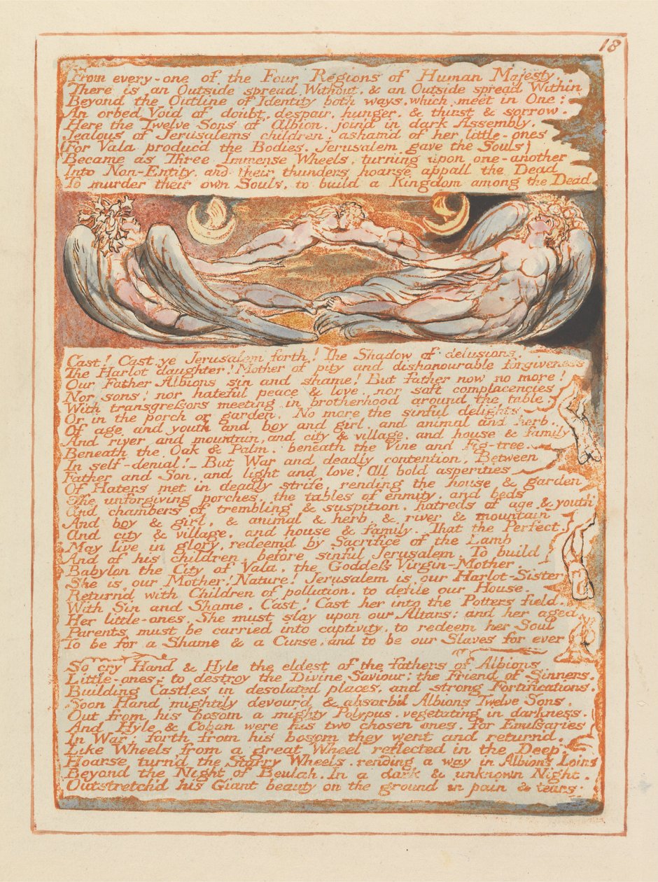 Jerusalén, Placa 18 de William Blake