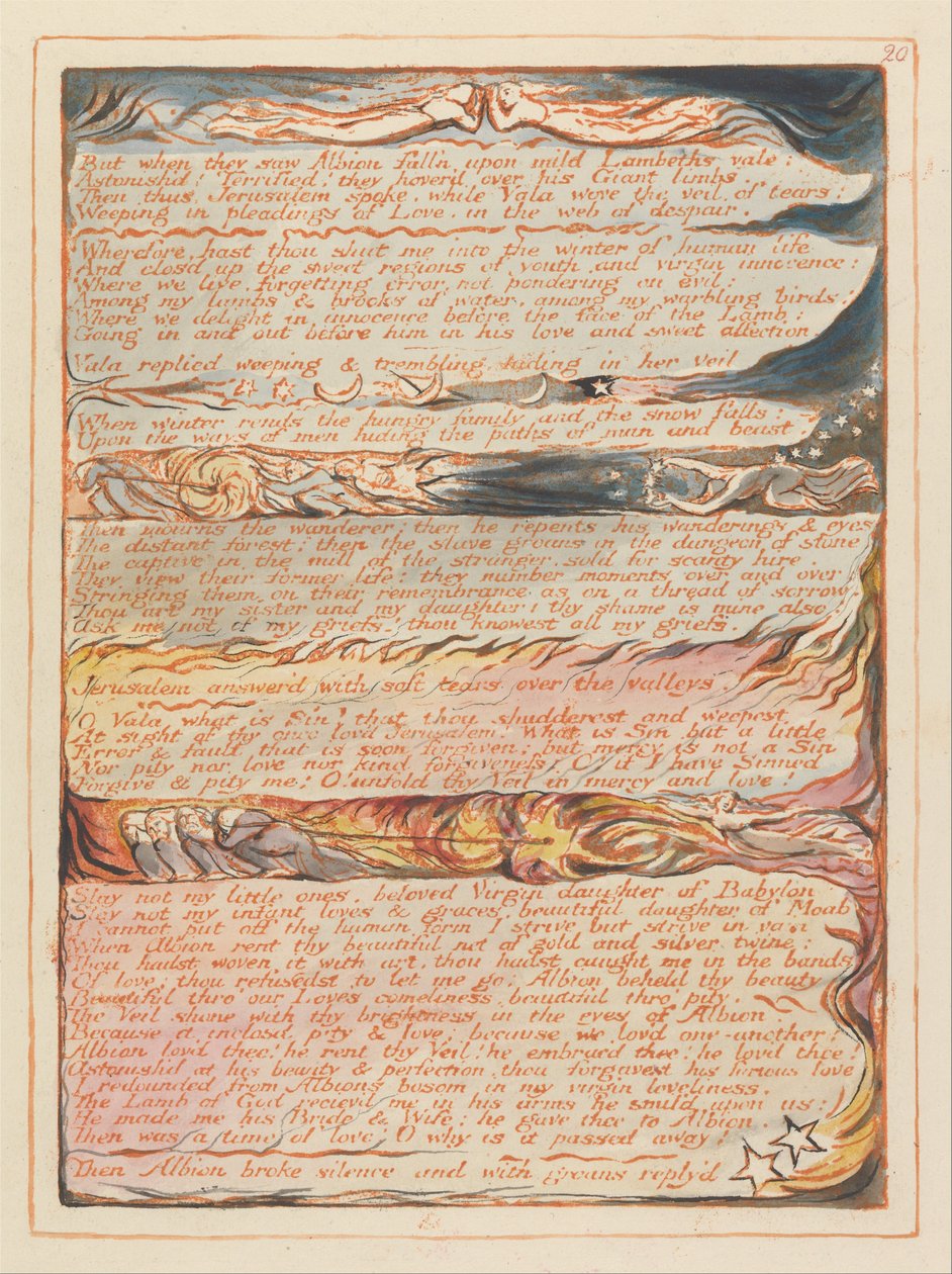 Jerusalén, Placa 20 de William Blake