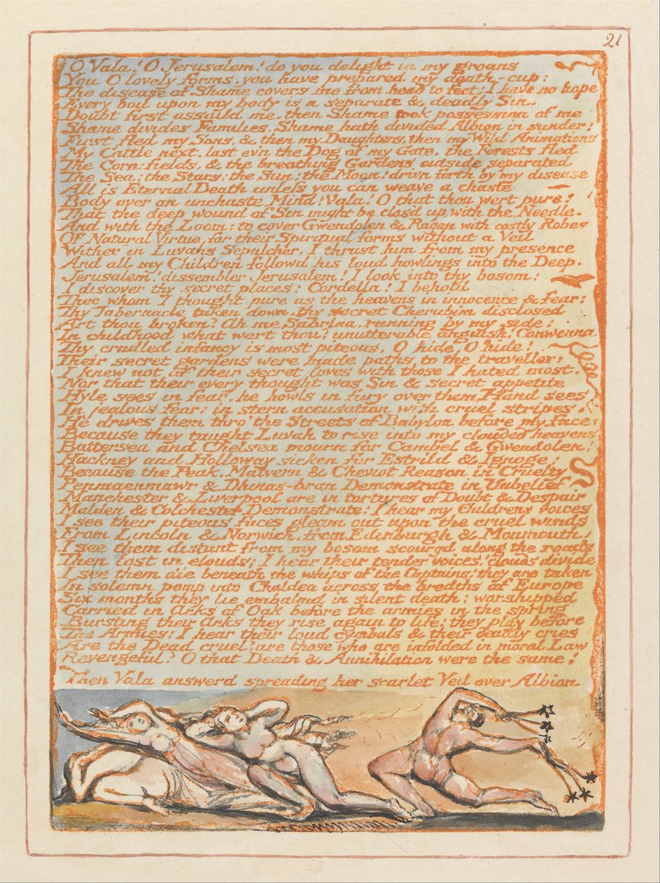 Jerusalén, Placa 21 de William Blake
