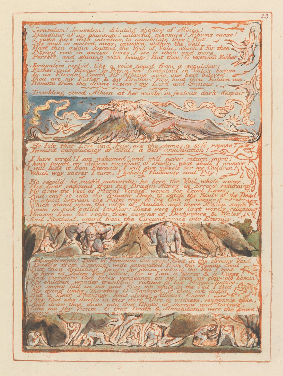 Jerusalén, Placa 23 de William Blake