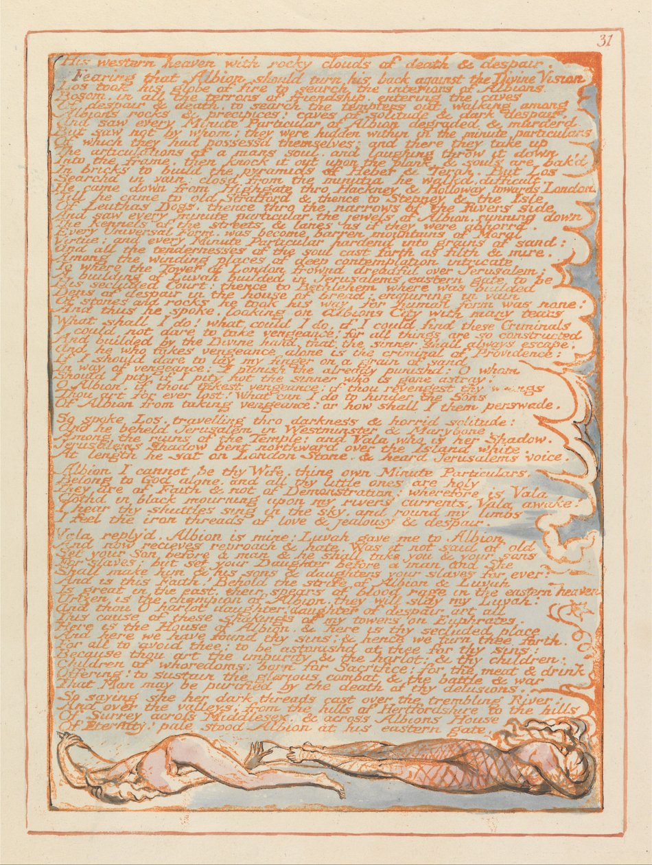 Jerusalén, Placa 31 de William Blake