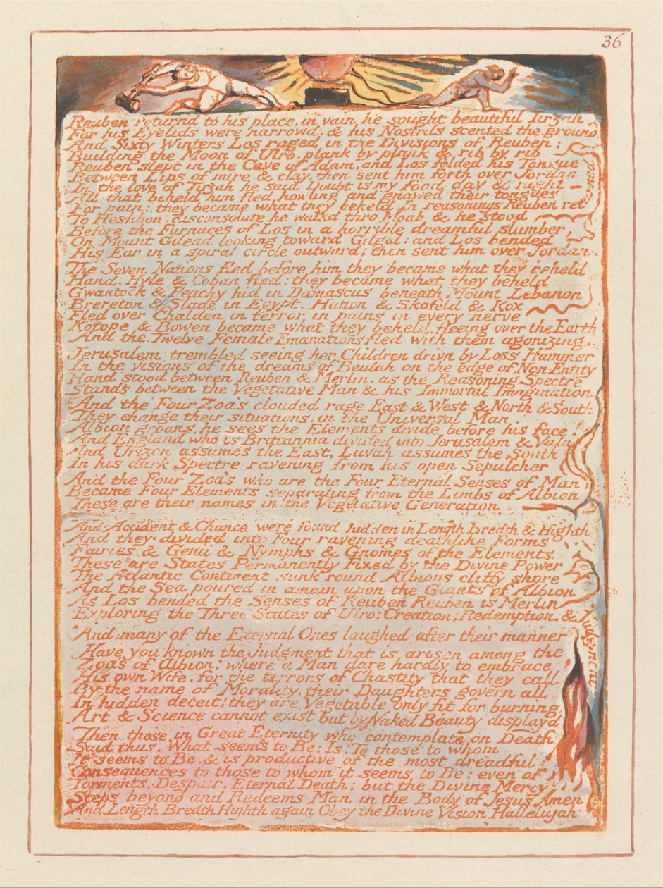 Jerusalén, Placa 36 de William Blake