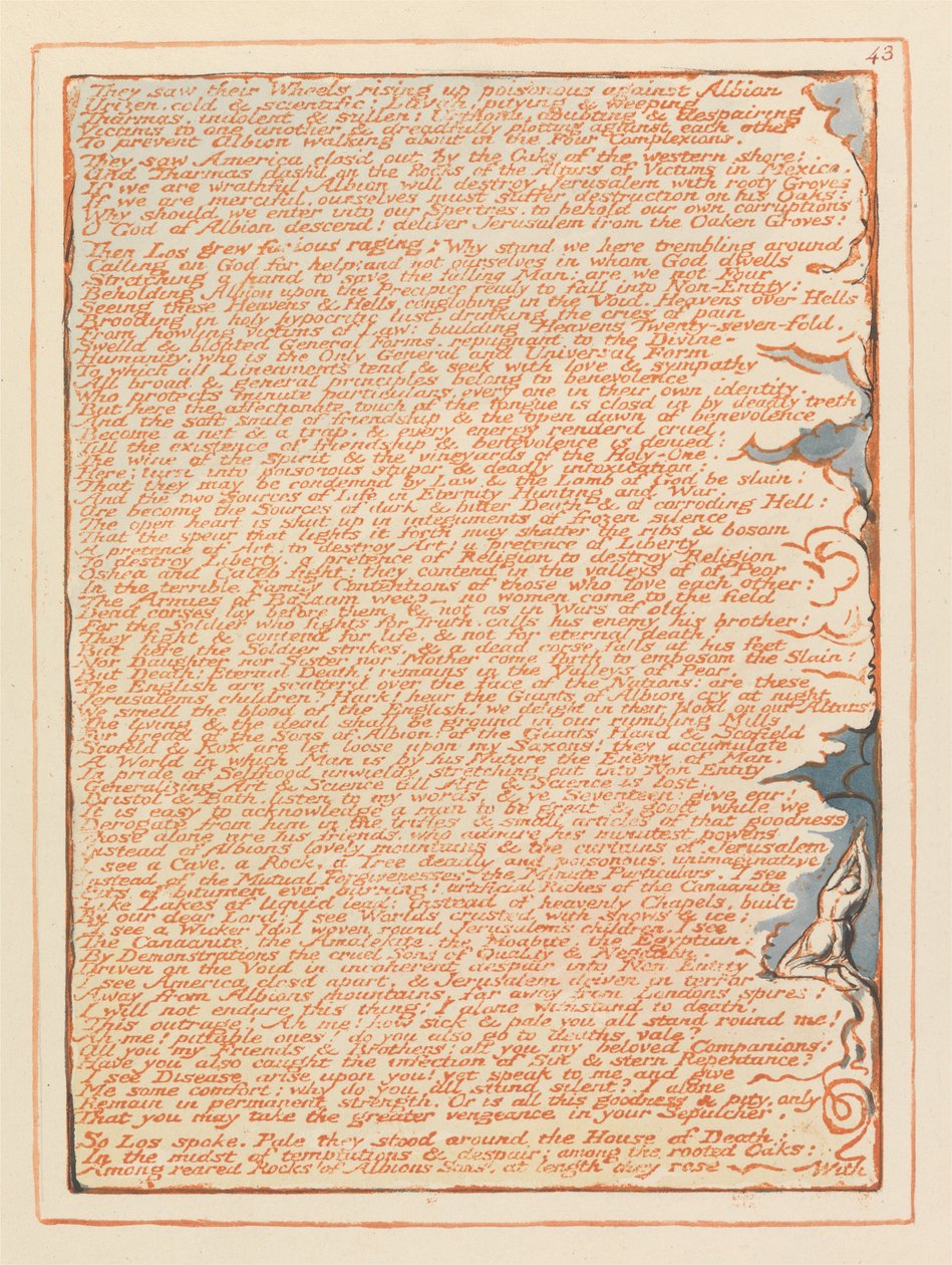 Jerusalén, Placa 43 de William Blake