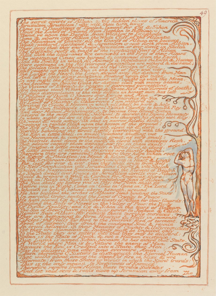 Jerusalén, Placa 49 de William Blake