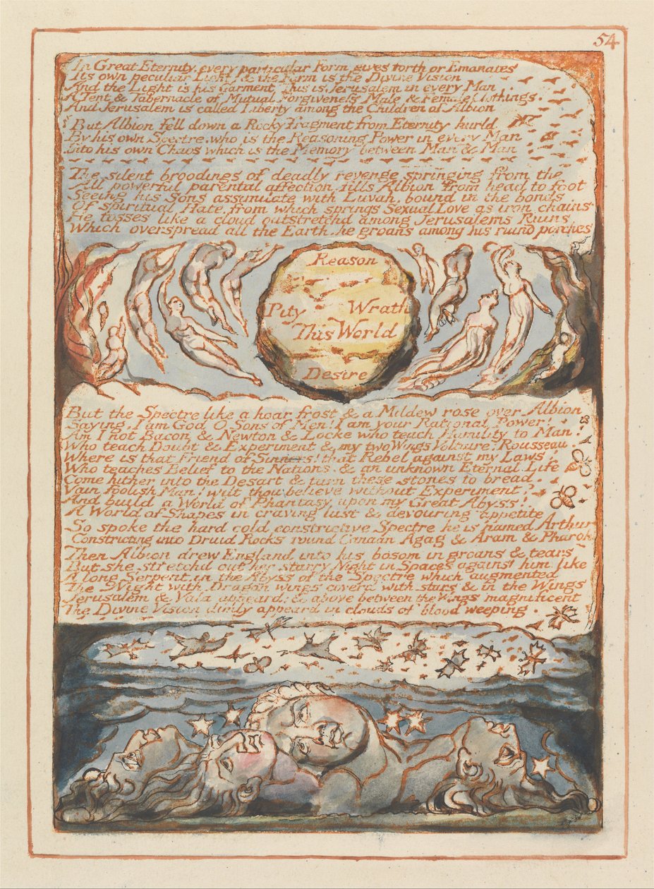 Jerusalén, Placa 54 de William Blake