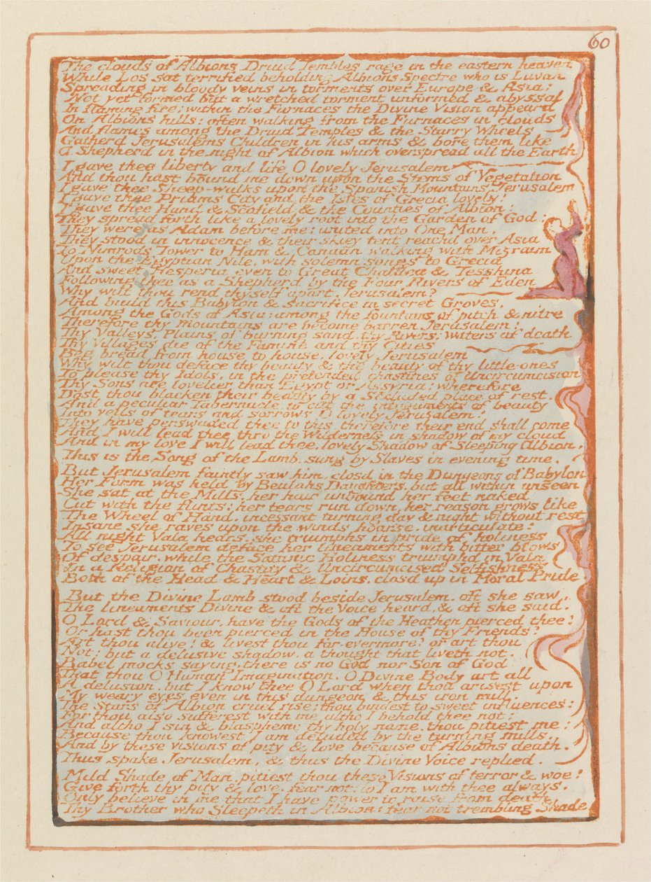 Jerusalén, Placa 60 de William Blake