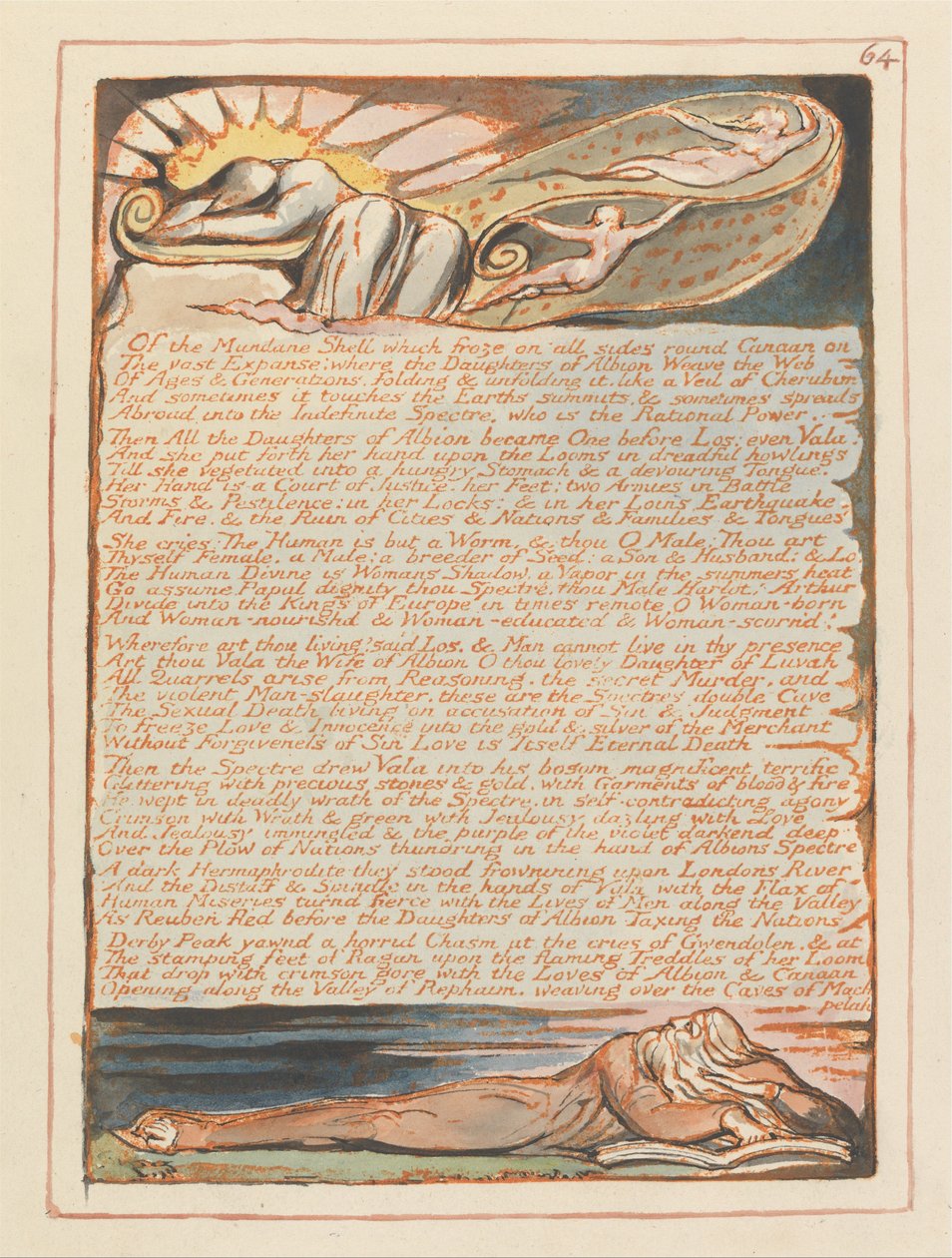 Jerusalén, Placa 64 de William Blake