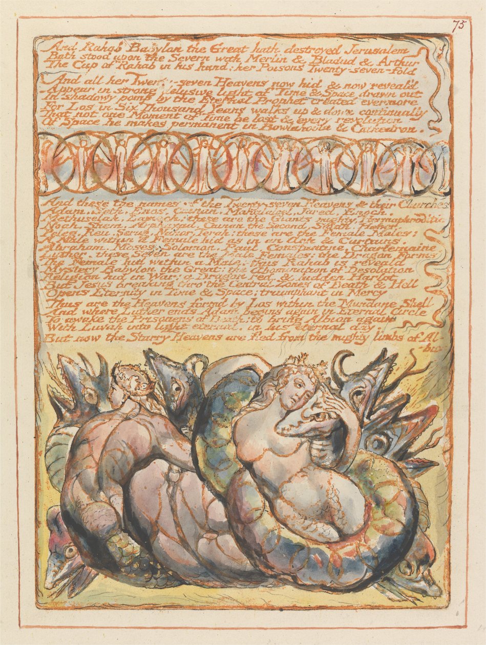 Jerusalén, Placa 75 de William Blake