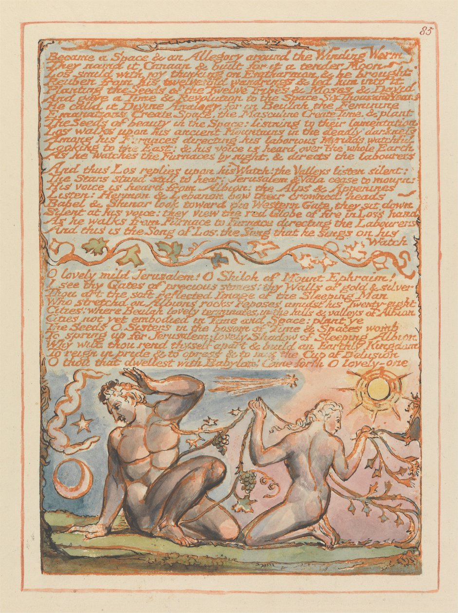 Jerusalén, Placa 85 de William Blake