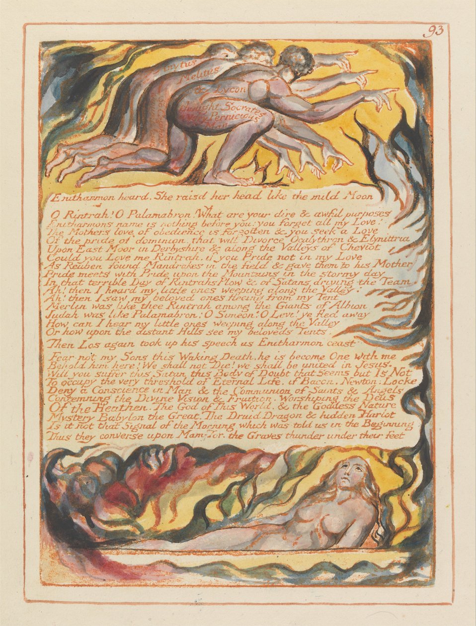 Jerusalén, Placa 93 de William Blake
