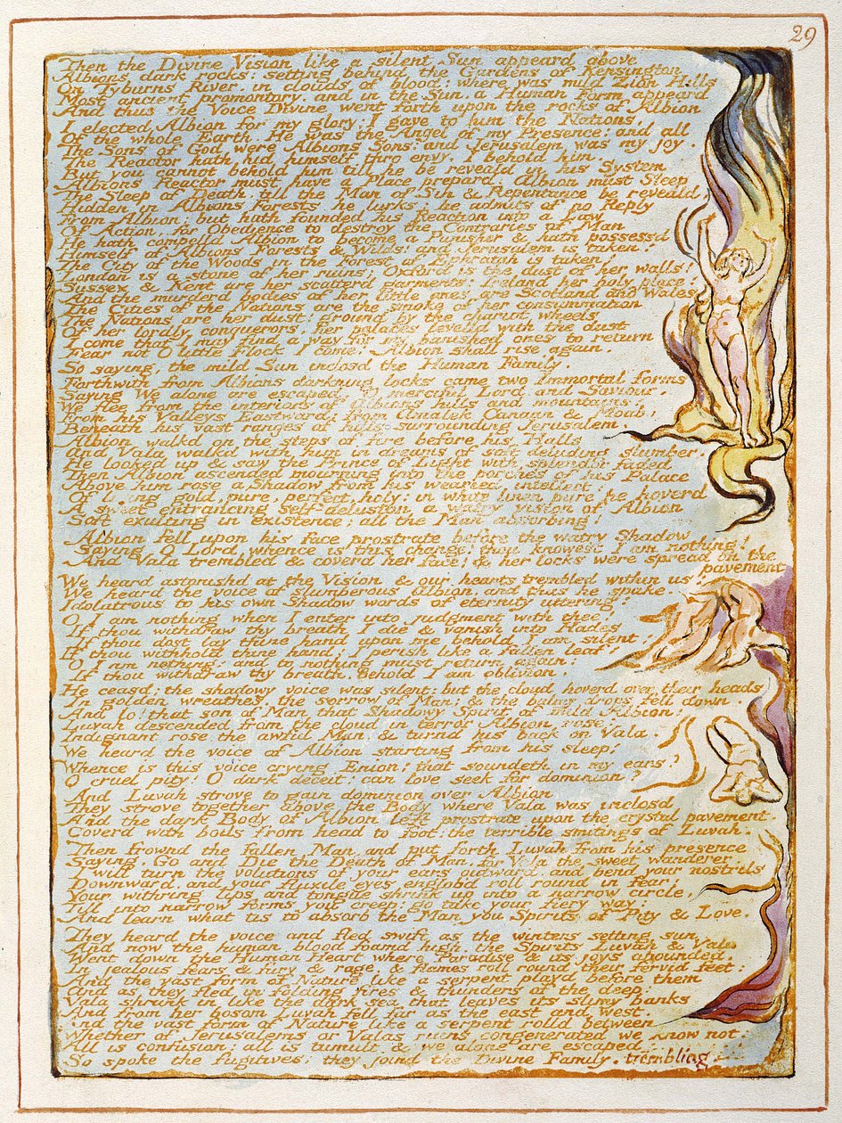 Jerusalén La emanación del gigante Albión de William Blake