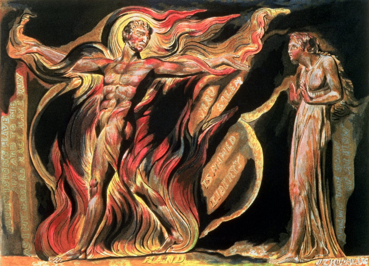 Jerusalén La Emisión del Gigante Albion; Tales visiones me han aparecido, 1804 de William Blake