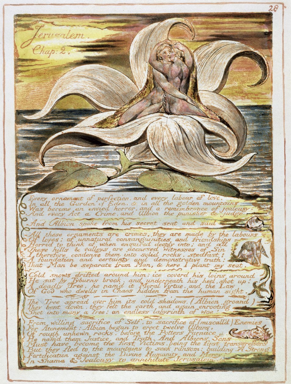 Jerusalén, placa 28 del capítulo 2 de William Blake