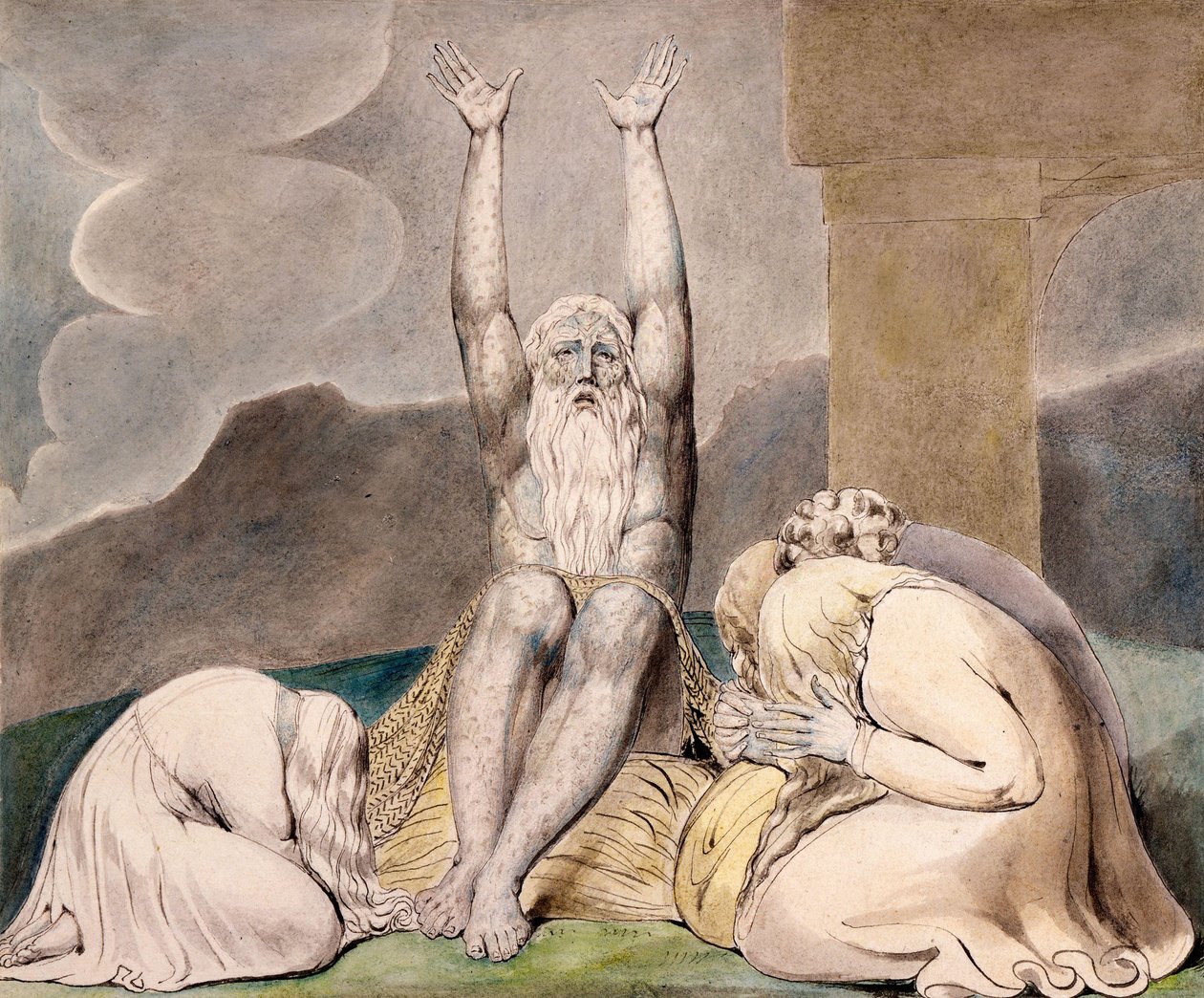 La desesperación de Job de William Blake