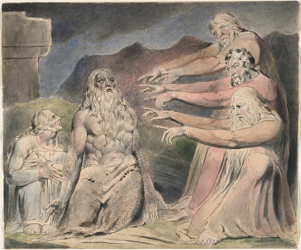 Los sueños malignos de Job de William Blake