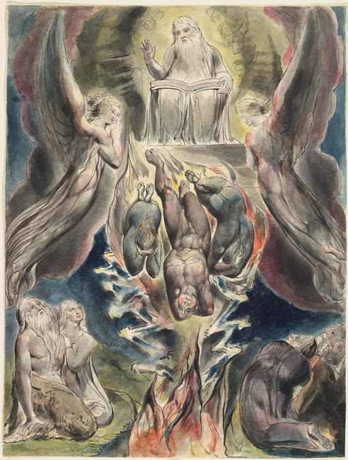 Los sueños malignos de Job de William Blake