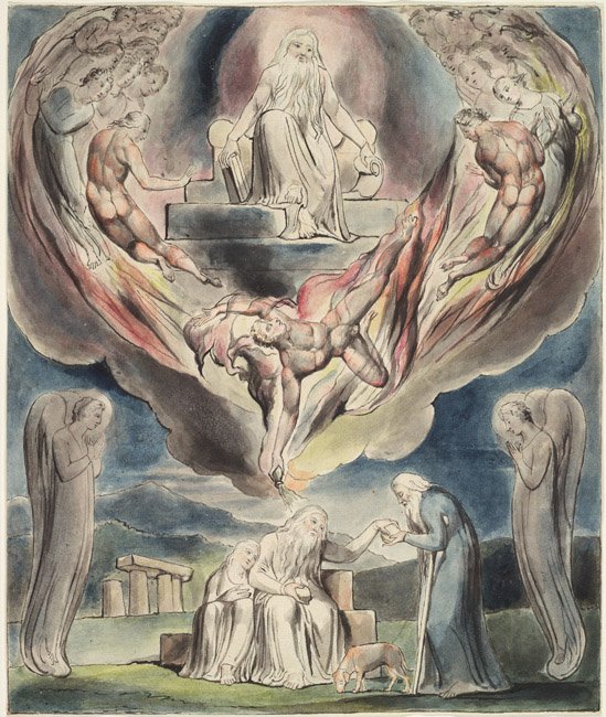 Los sueños malignos de Job de William Blake