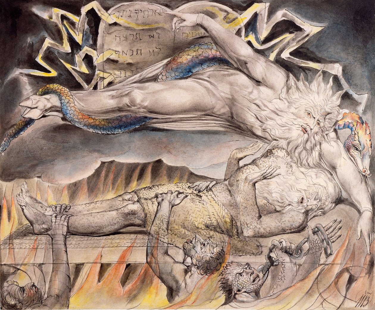 Los sueños malignos de Job de William Blake