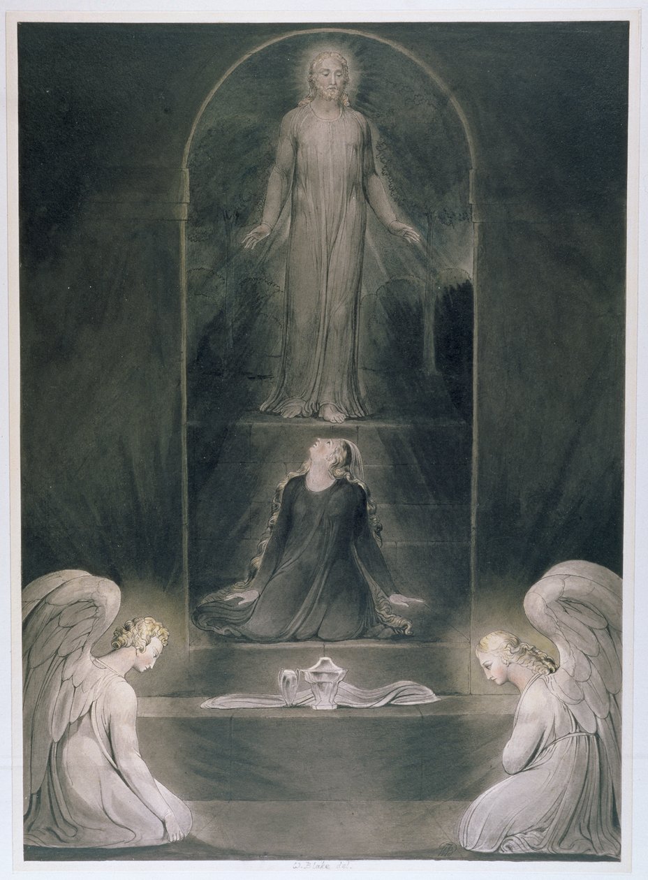 María Magdalena en el sepulcro, c.1805 de William Blake