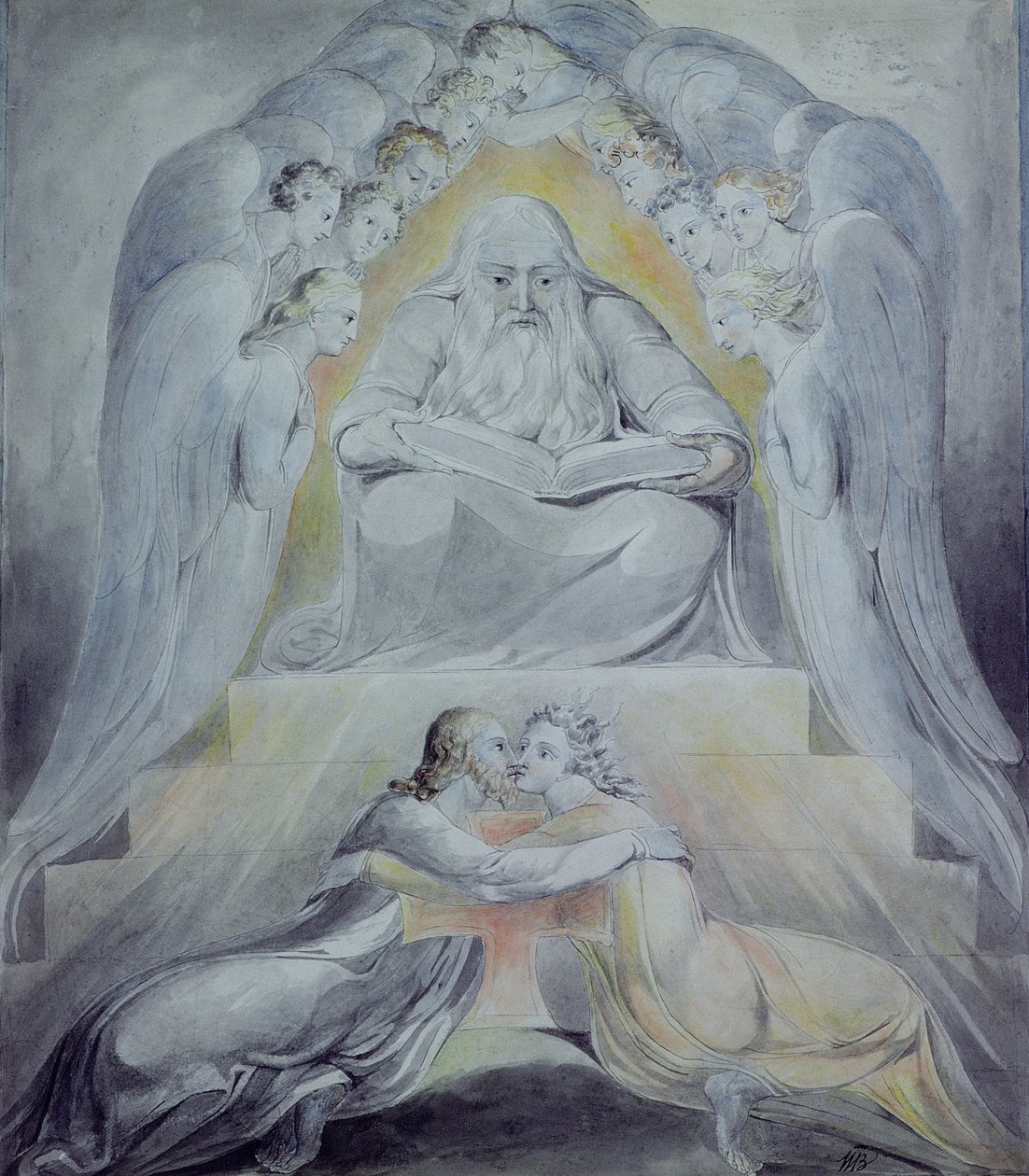 La misericordia y la verdad se encontraron, la justicia y la paz se besaron de William Blake