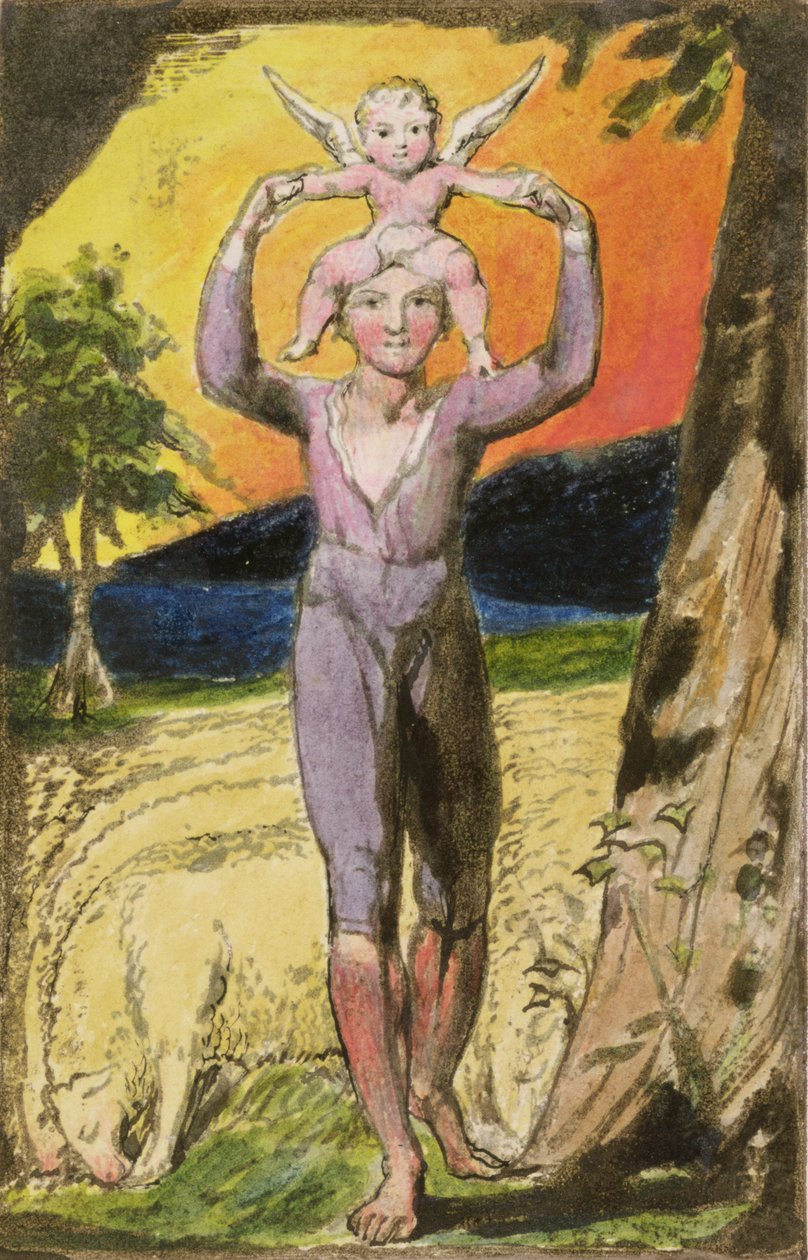 Frontispicio de Canciones de Experiencia: placa 29 de Canciones de Inocencia y de Experiencia (copia R), c.1802-08 de William Blake