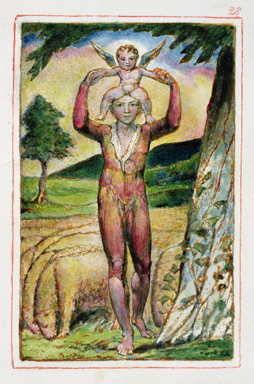 Frontispicio de Canciones de Experiencia: placa 28 de Canciones de Inocencia y de Experiencia (copia AA) de William Blake