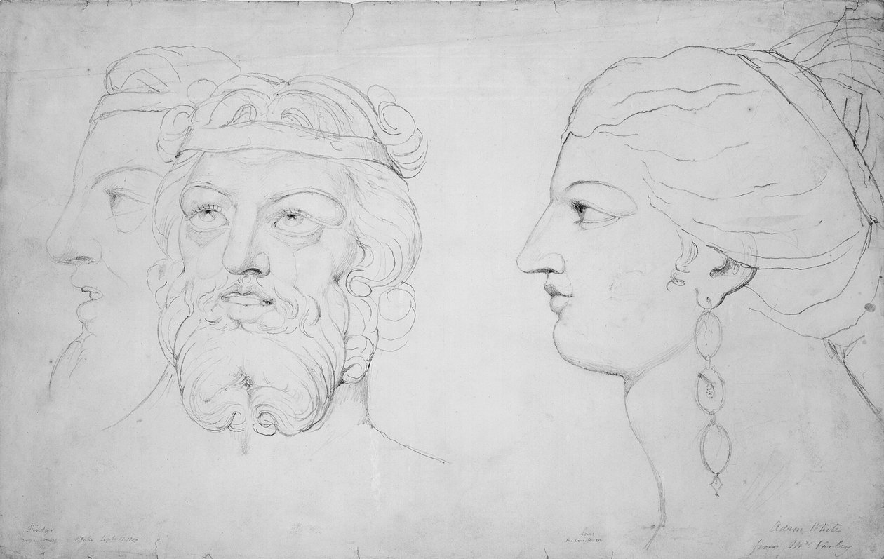 Píndaro y Lais, 1820 de William Blake