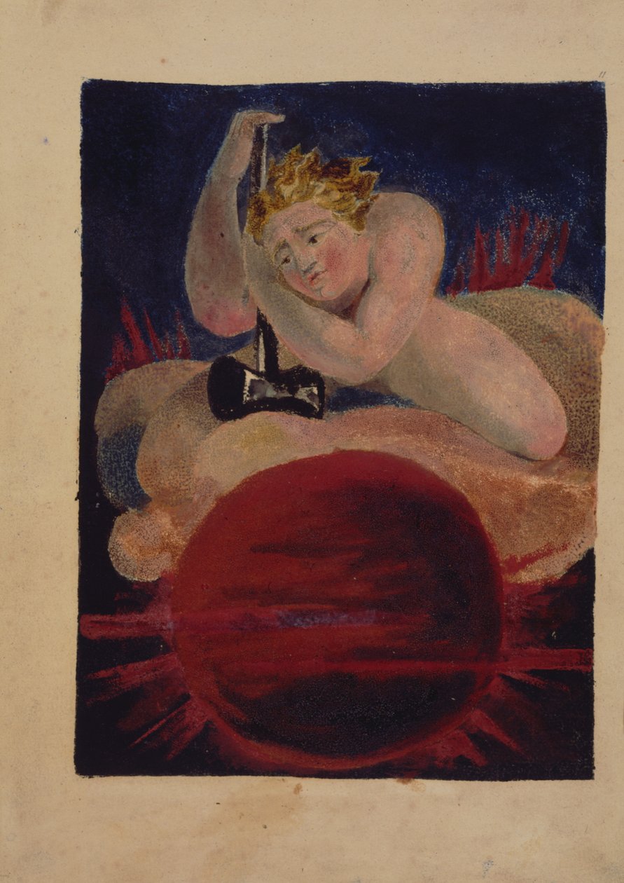 Placa 8 de The Song of Los, copia B, en la colección de la Biblioteca del Congreso de William Blake