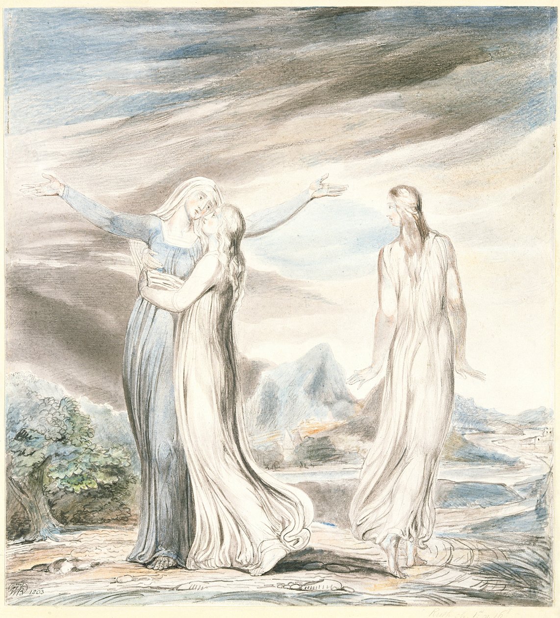 Rut la nuera obediente, 1803 de William Blake