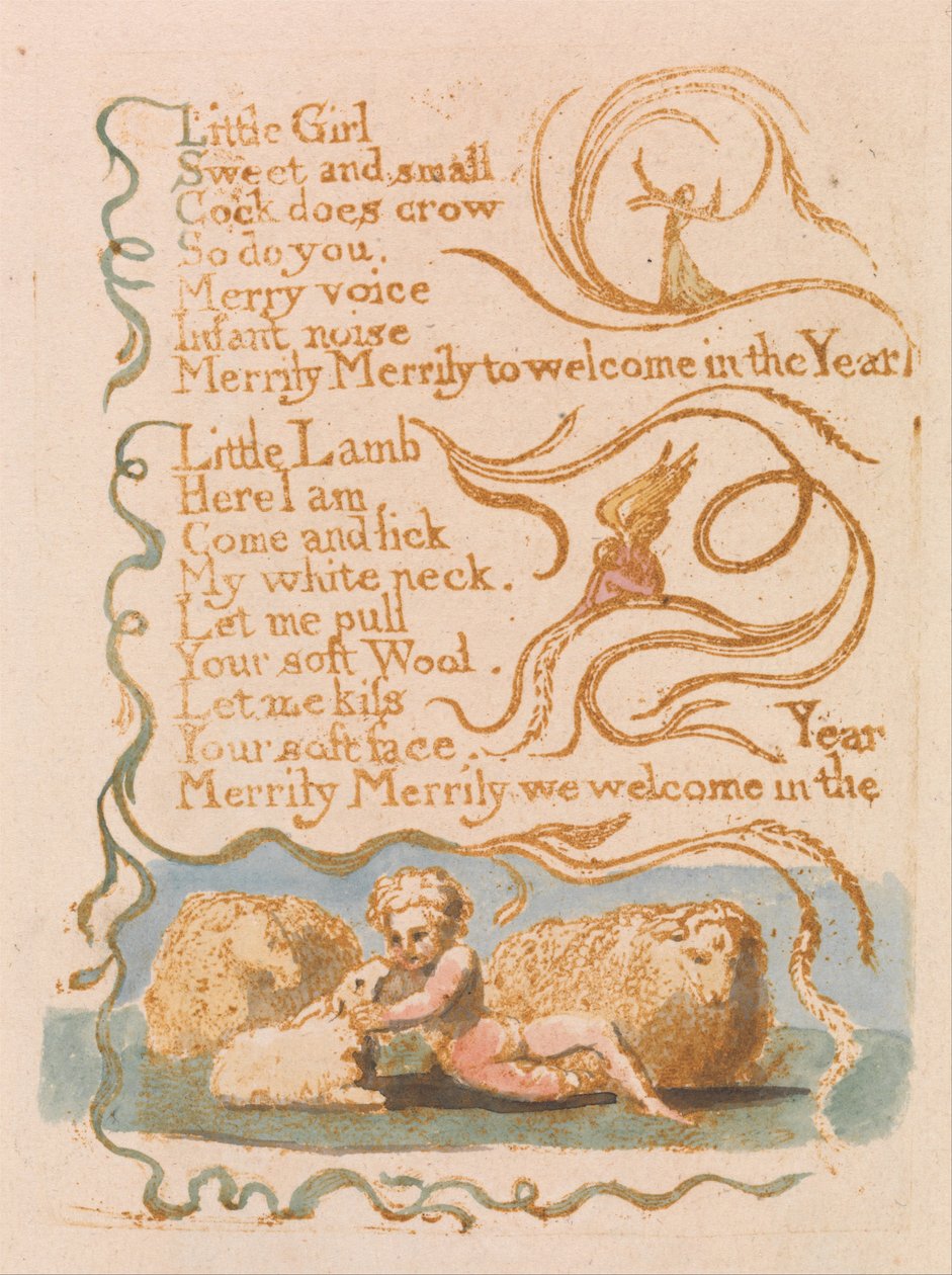 Canciones de Inocencia, Placa 26, Primavera (Bentley 23) de William Blake
